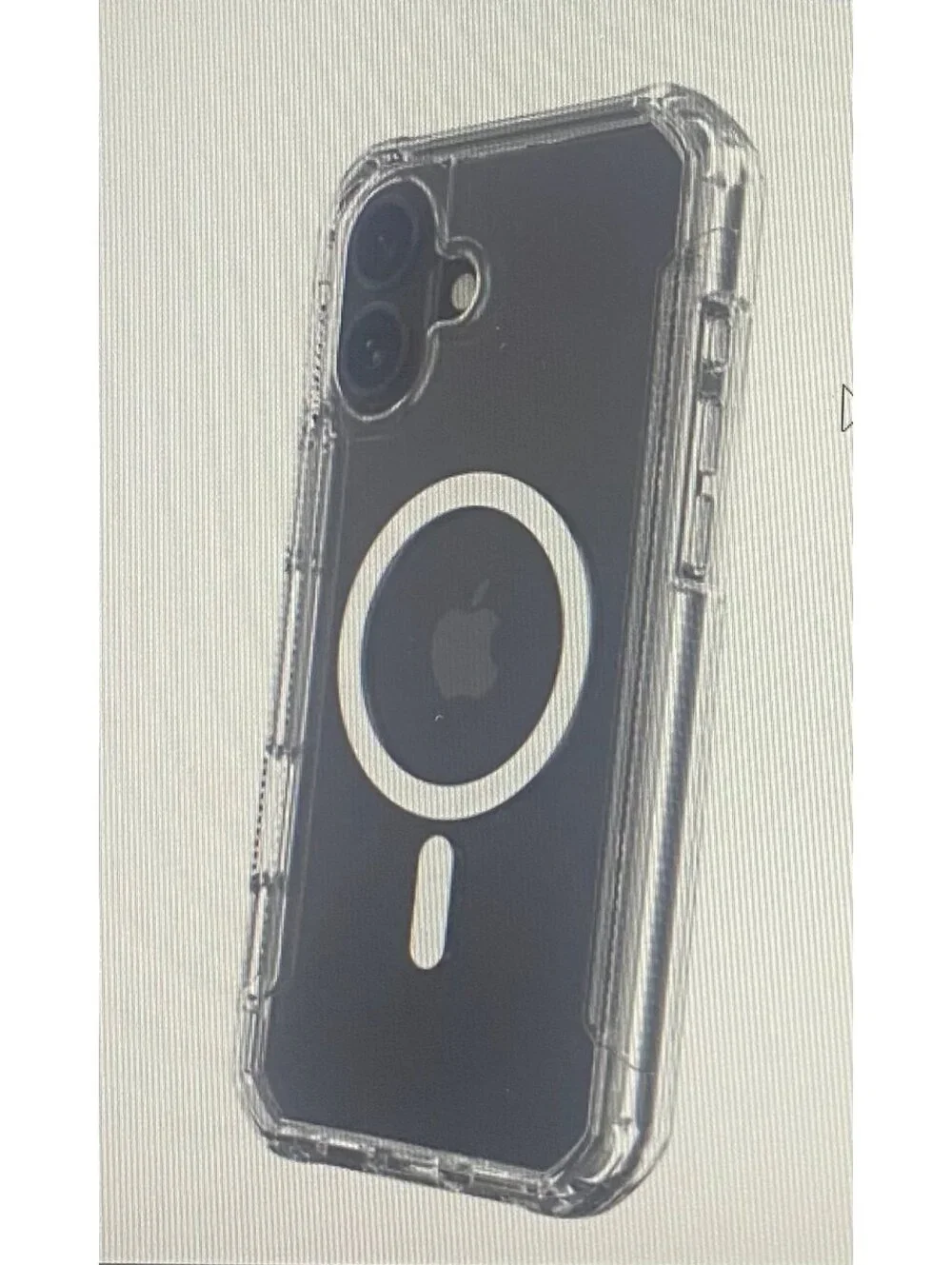 Onn Rugged Case for iPhone 16 Clear